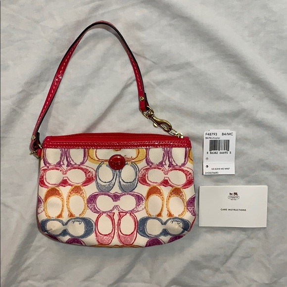 Coach Multicolor Wristlet - Picture 1 of 6
